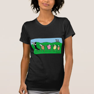 T-shirt Joueur de pipeau pie de border collie