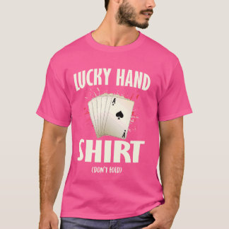 T-shirt Joueur de poker CHALEUREUX CHEMISE À LA MAIN NE TR