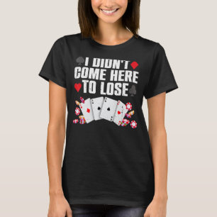 T-shirt Joueur de poker cool Art pour hommes femmes Casino