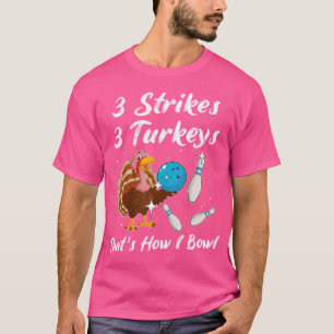 T-shirt Joueur de quilles de Turquie Strike Spare Bowler