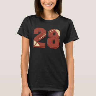 T-shirt Joueur de rugby 28e anniversaire Football américai
