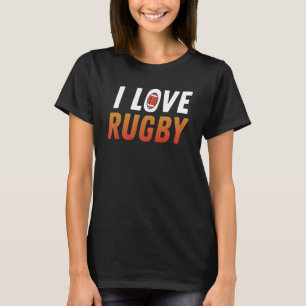 T-shirt Joueur de rugby J'aime le rugby