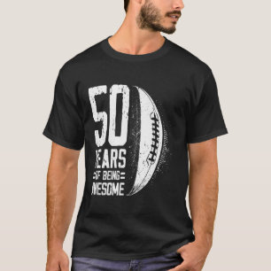 T-shirt Joueur de rugby pour 50e anniversaire homme femme