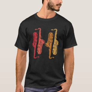 T-shirt Joueur de Saxophone Saxaphone Musique Jazz Ténor