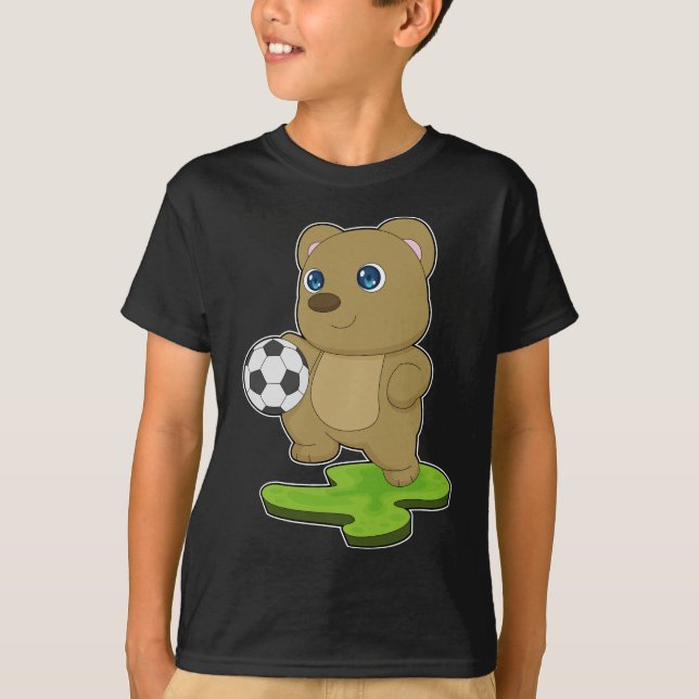 T-shirt Joueur de soccer de l'ours (Devant)