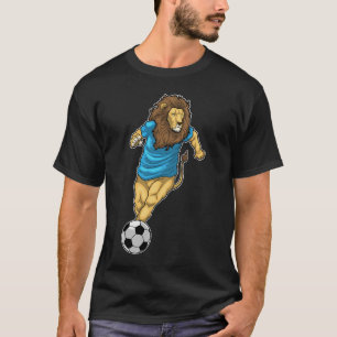 T-shirt Joueur de soccer Lion