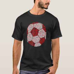 T-shirt Joueur de soccer Polka Dot Jour international 3