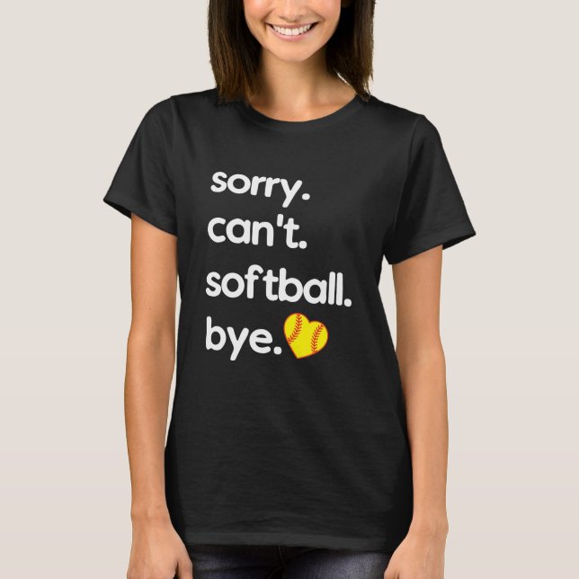 T-shirt Joueur de softball amusant (Devant)