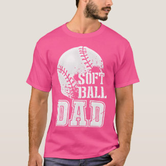 T-shirt Joueur de softball Père ami Fête