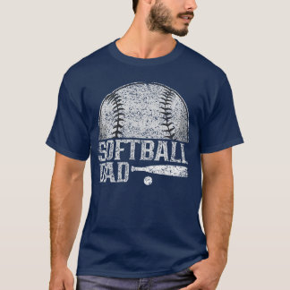T-shirt Joueur de softball père softball softballeur softb