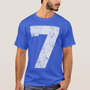 T-shirt Joueur de sport d'anniversaire numéro 7 chanceux v