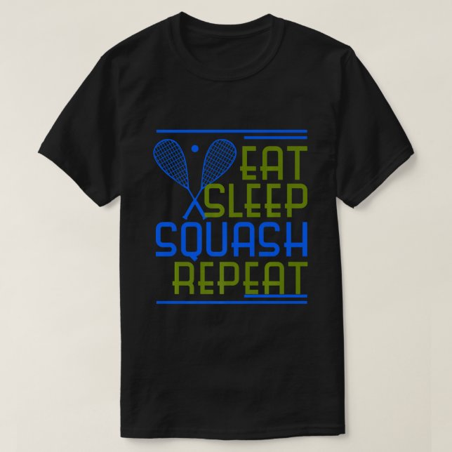 T-shirt Joueur de squash Entraîneur de sport amusant (Design devant)