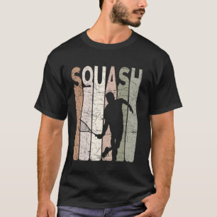 T-shirt Joueur de squash vintage amateur de squash rétro