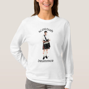 T-shirt Joueur de tambour écossais - Kilt rouge