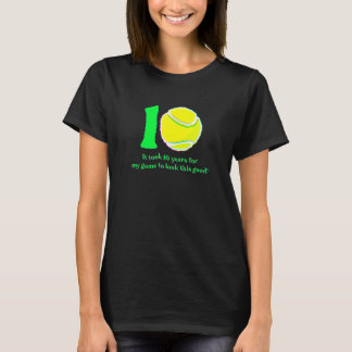 T-shirt Joueur de tennis 10 ans 2012 10e anniversaire