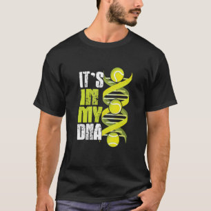 T-shirt Joueur de tennis C'est dans mon Adn fait de balles