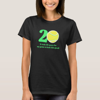 T-shirt Joueur de tennis de 20 ans 2002 20e anniversaire