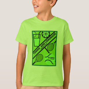 T-shirt Joueur de tennis de pelouse Art graphique