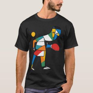 T-shirt Joueur de Tennis de Table