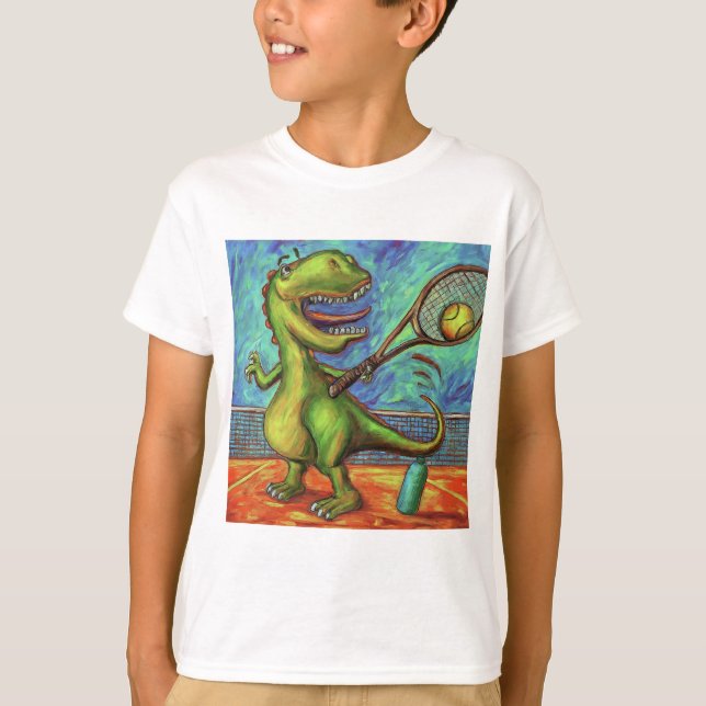 T-shirt Joueur de tennis Dino (Devant)