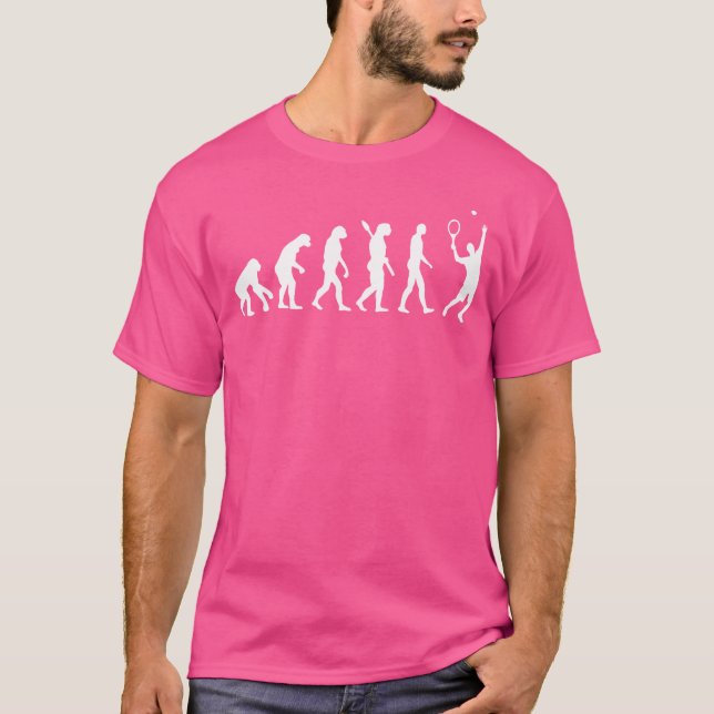 T-shirt Joueur de tennis Evolution (Devant)