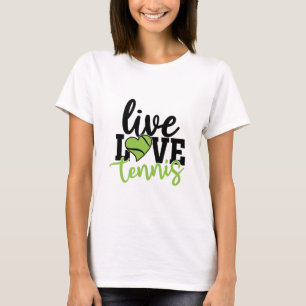 T-shirt Joueur de tennis Live Love Tennis