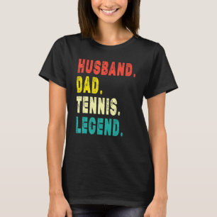 T-shirt Joueur de tennis Mens Mari Papa Tennis Legend Vint