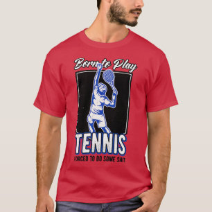 T-shirt Joueur De Tennis Né Pour Jouer Tennis Athlete