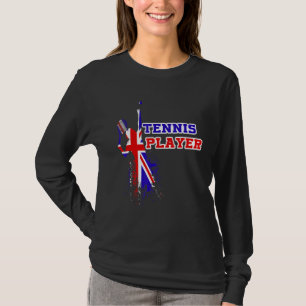 T-shirt Joueur de tennis Royaume-Uni Court Raquette Match