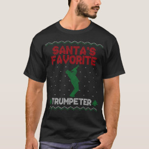 T-shirt Joueur de trompette Père Noël Trumpeter favori