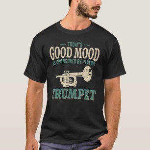 T-shirt Joueur de trompette Vintage La bonne humeur d'aujo