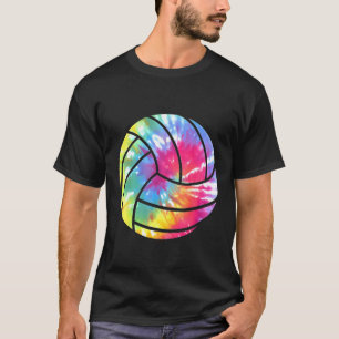 T-shirt Joueur de volley-ball Aquarellé Hippie coloré