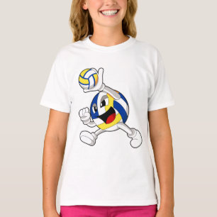 T-shirt Joueur de volley-ball avec volley-ball