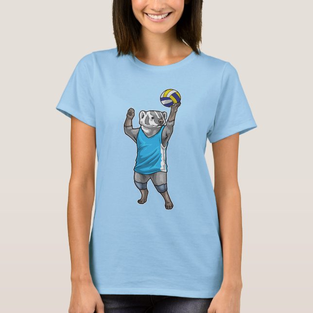 T-shirt Joueur de volley-ball Badger (Devant)