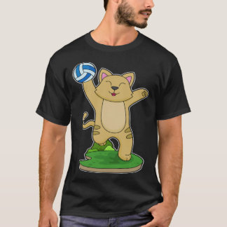 T-shirt Joueur de volley-ball chat Volley-ball Sports