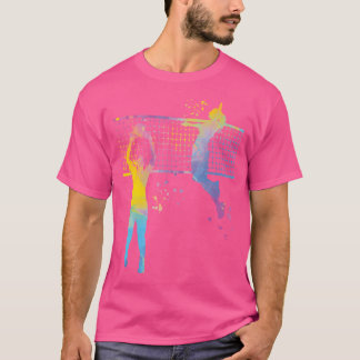T-shirt Joueur de volley-ball Colorsplash Girls Beach Voll