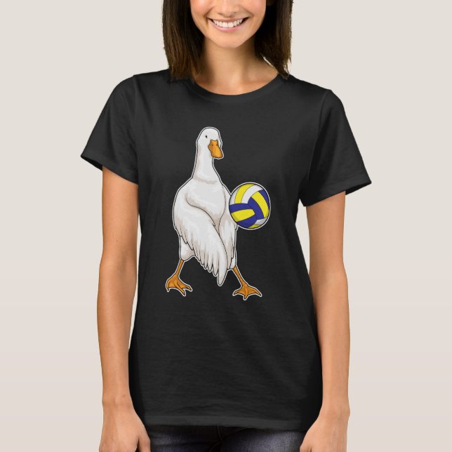 T-shirt Joueur de volley-ball de Duck Volleyball (Devant)