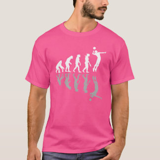 T-shirt Joueur de volley-ball de l'évolution humaine amate