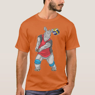 T-shirt Joueur de volley-ball de Rhino