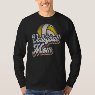 T-shirt Joueur de volley-ball Équipe Maman Retro Vintage V