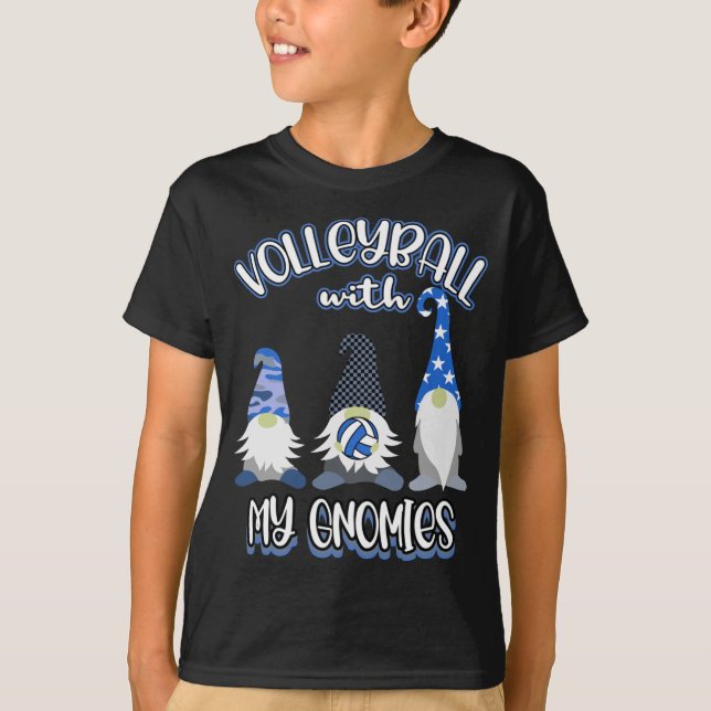 T-shirt Joueur de volley-ball Gnomes Grande pratique (Devant)