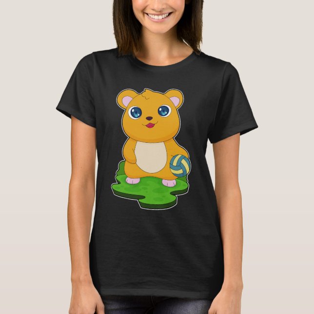 T-shirt Joueur de volley-ball Hamster (Devant)
