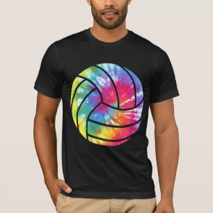T-shirt Joueur de volley-ball hippie couleur aquarelle