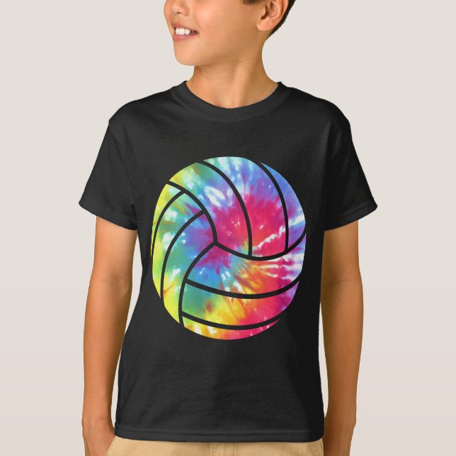 T-shirt Joueur de volley-ball hippie couleur aquarelle (Devant)
