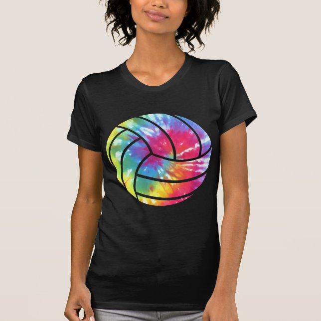 T-shirt Joueur de volley-ball hippie couleur aquarelle (Devant)