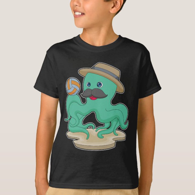 T-shirt Joueur de volley-ball Octopus (Devant)