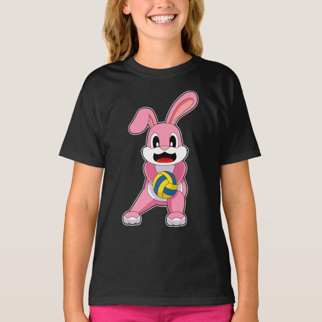 T-shirt Joueur de volley-ball Rabbit (Devant)