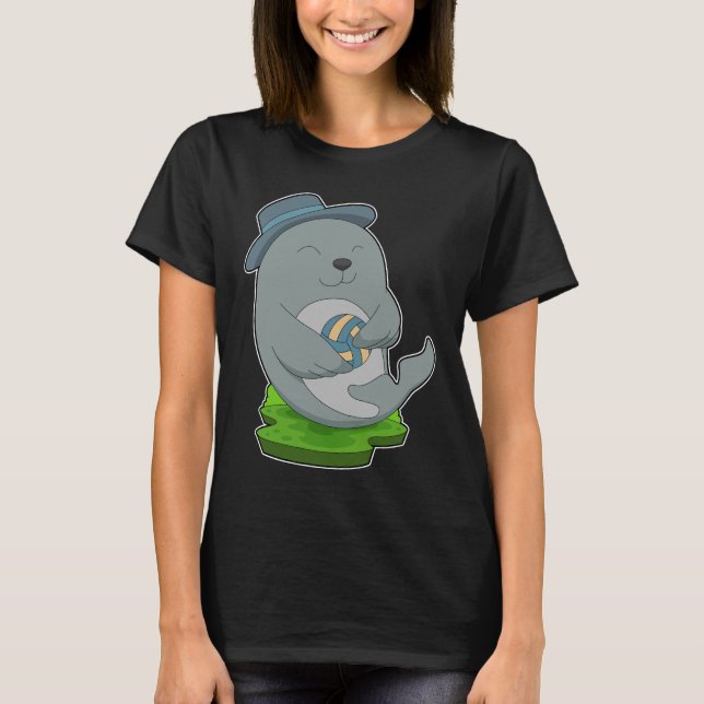 T-shirt Joueur de volley-ball Seal (Devant)