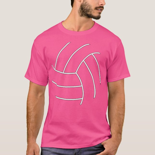 T-shirt Joueur de volley-ball simple (Devant)