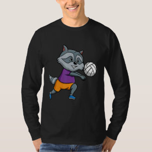 T-shirt Joueur de volley-ball Spike Net Volley-ball Raton